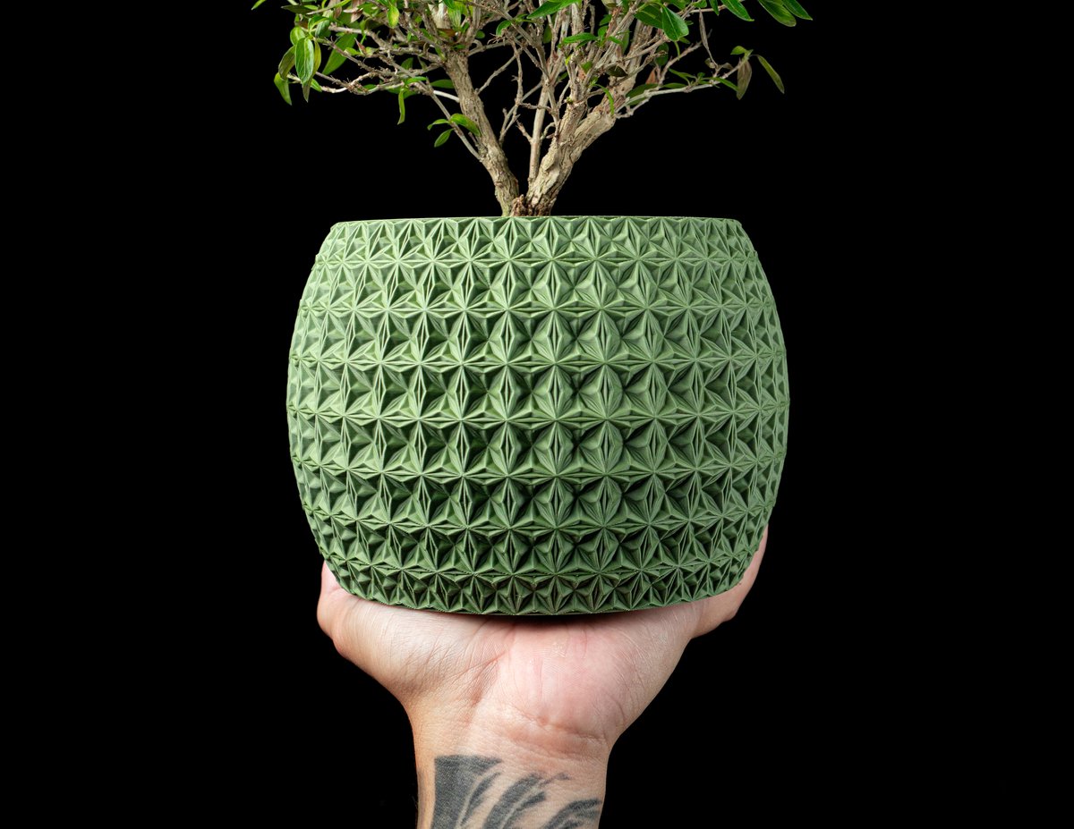 Skushy Burst Bloempot - Moderne Designpot voor Kamerplanten - Sculpturale Plantenpot voor Woonkamer en Kantoor - Premium Woondecoratie
