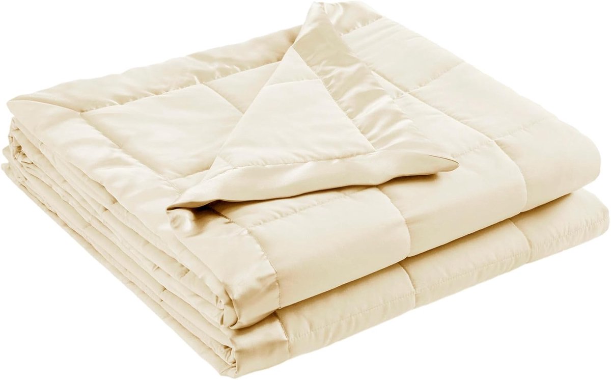 SnelShoppen - Windom Dekbed Alternatief, Premium 3M Scotchgard, Luxe Microfiber, Lichtgewicht en Zacht, Alle Seizoenen, Crème, Twin Maat, Perfect voor