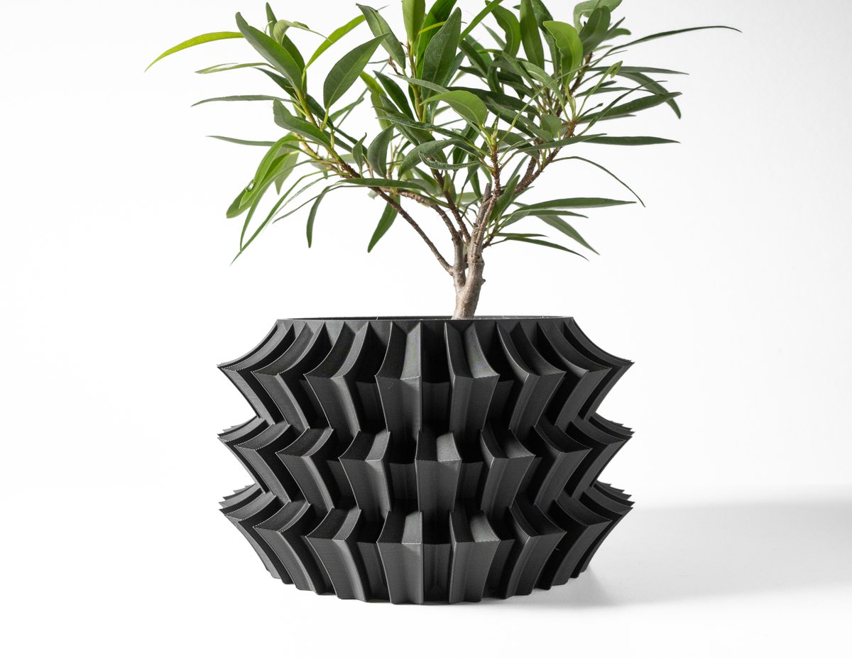 Skushy Jori Bloempot - Moderne Designpot voor Kamerplanten - Sculpturale Plantenpot voor Woonkamer en Kantoor - Premium Woondecoratie