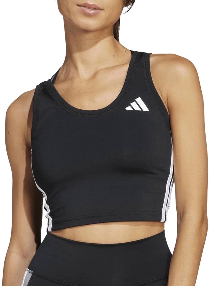 Addias Essentials Crop Tanktop Dames Zwart