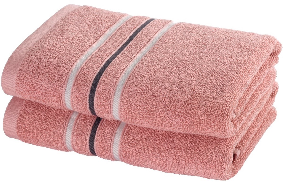 Moodit Handdoek Empress Vieux Rose - set (2 st.) - 50 x 100 cm - Katoen