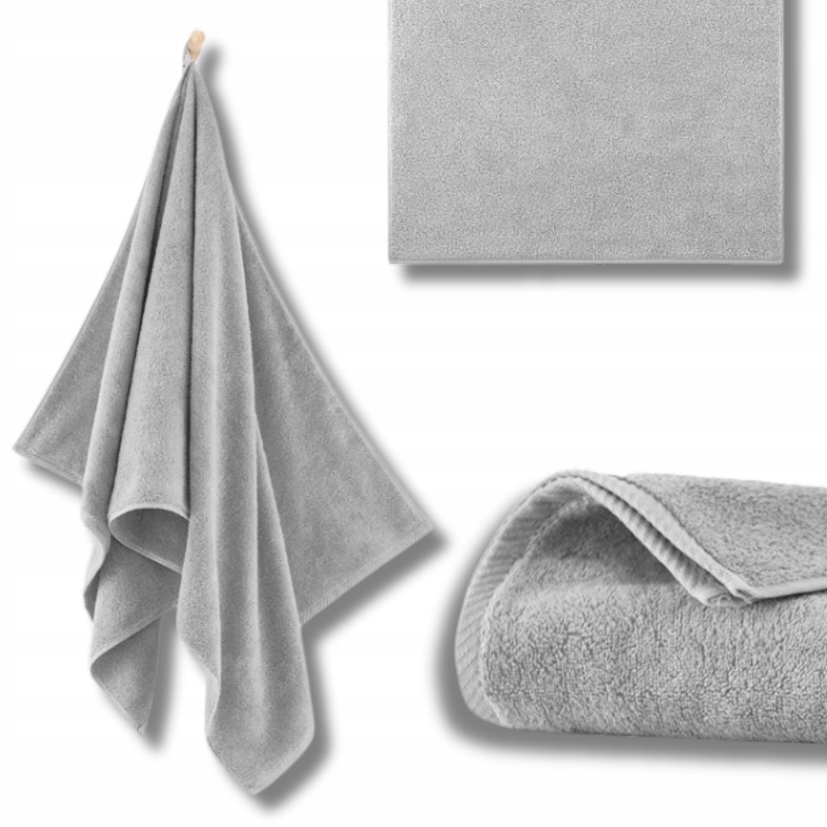 Zwoltex KIWI Serie - Handdoek - 50x100 cm - Grijs - Ultrasoft Technologie