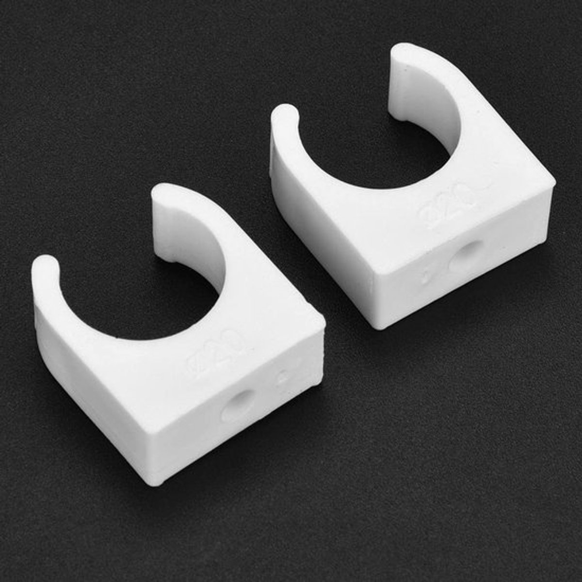 Pijpklemmen 20 Stuks - U-vormige Klem - Aluminium/Kunststof - 16/20/25/32 mm - Waterleiding/Gasleidingen - Eenvoudig te Monteren - Buisklem
