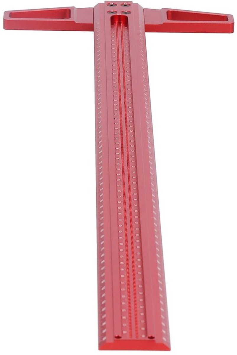 T-vormige Liniaal 600 mm - Aluminium 6061 - Nauwkeurige Meting - Grafisch Liniaal - Houtbewerkingsliniaal - Duurzaam en Stevig - Meetlat