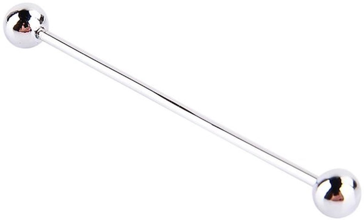 Stropdasclip Metalen - Zilverkleurig - Accessoire - Heren - Kostuum - Kleding - Hoogwaardige Kwaliteit - Dasspeld