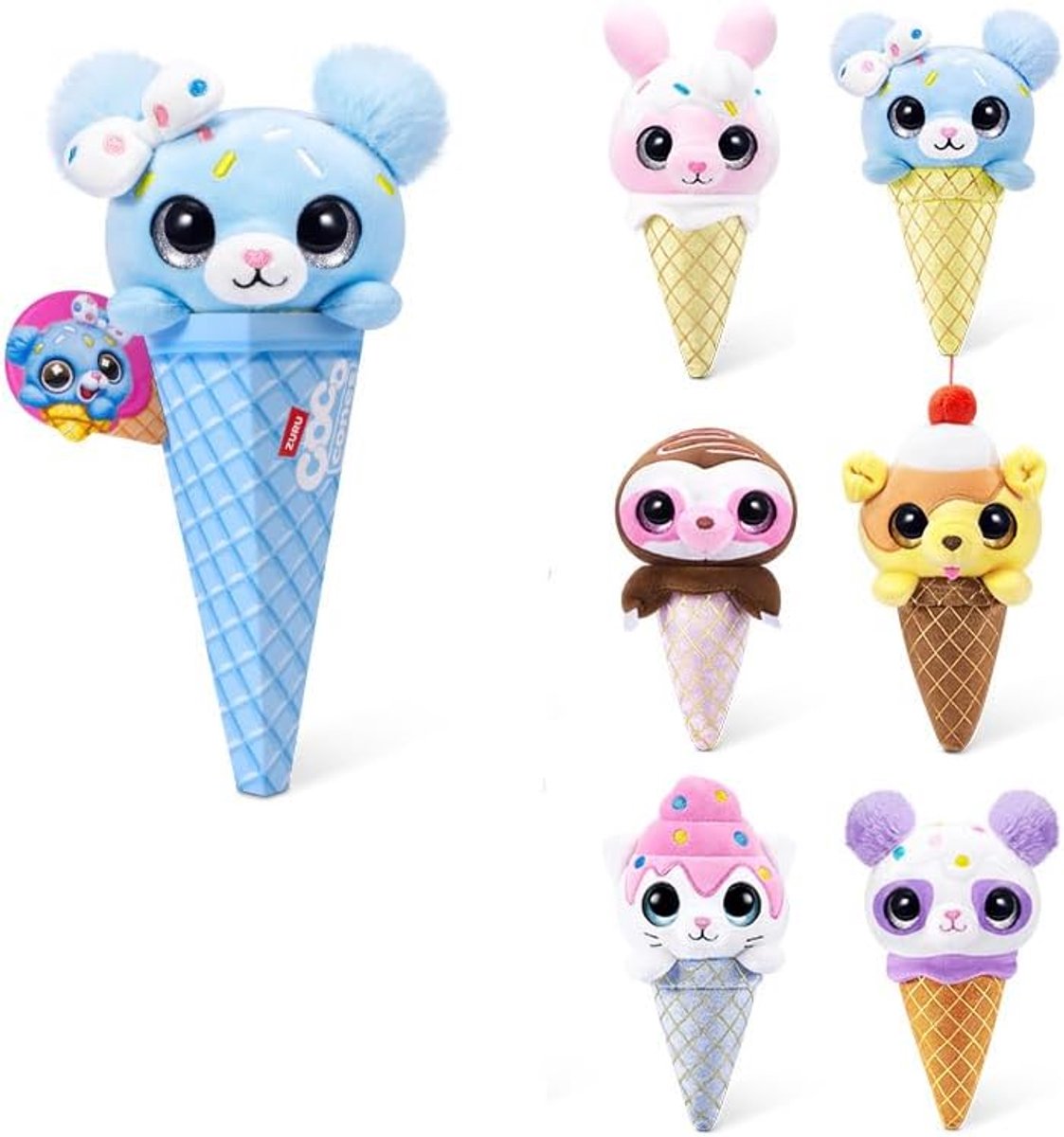 ZURU Coco Cones Sweet - Knuffel Ijsje - 1x Random