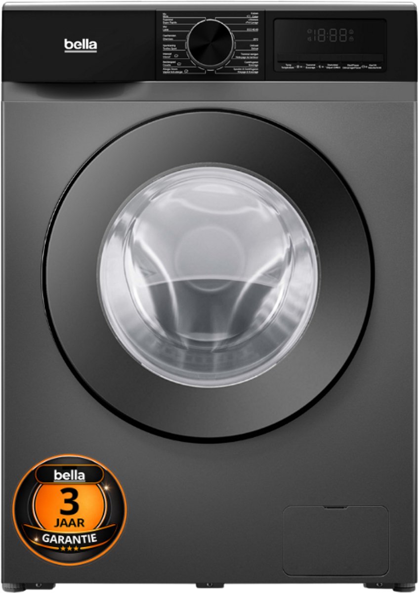 Bella BWA9014.1G 9 kg wasmachine met stoom thumbnail 5