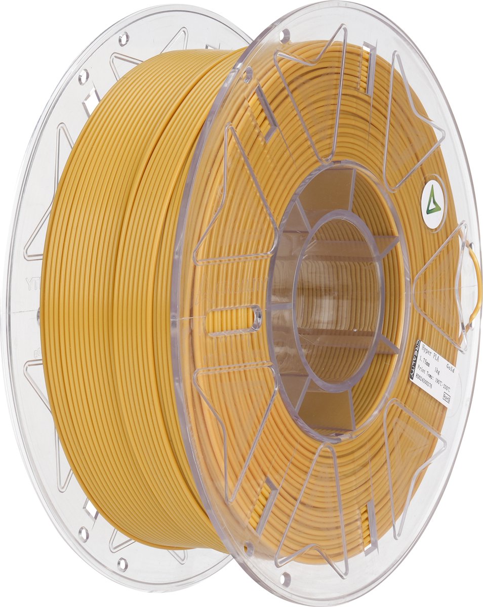 Creality Hyper PLA RFID 3D-Printer Filament - 1,75mm 1kg - Hoge Printsnelheid - RFID Herkenning - Strakke Printkwaliteit - Gebruiksvriendelijk PLA Materiaal - Goud