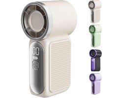 KZQ Ventilateur Tour Sans Pales Pour Chambre - Rechargeable USB Avec Batterie 3 Vitesses 1200mAh - Ventilateur Sur Pied Silencieux Mini Climatiseur Vertical Pour Salon Bureau Et Maison - Blanc