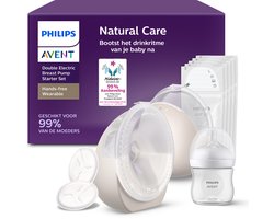 Philips Avent Natural Care - Borstkolf - Dubbel Elektrisch - Handsfree - Lekvrij - Draadloos - SCF495/21