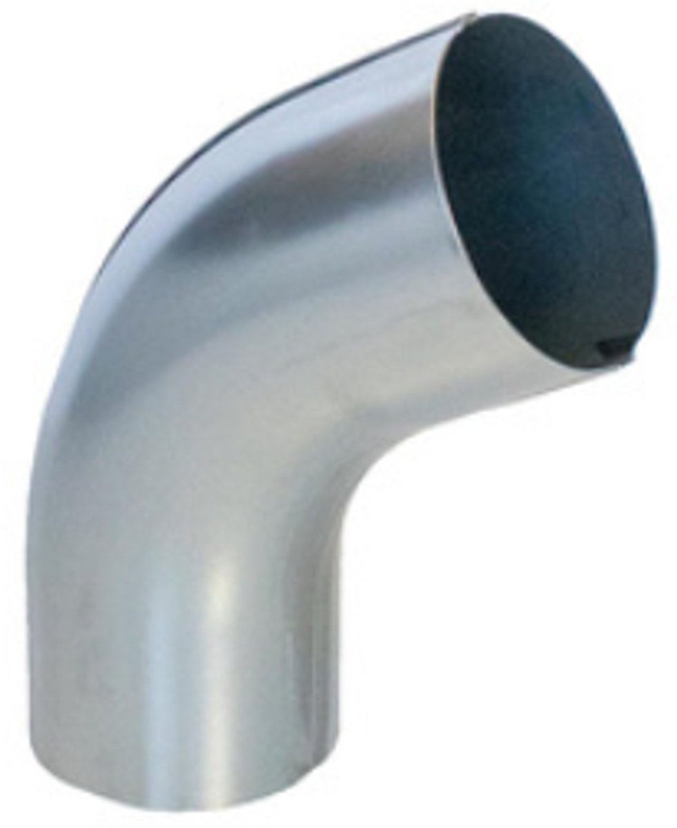 Bilka regenpijpbocht 60° - Ø 90 mm - RAL 7024 mat
