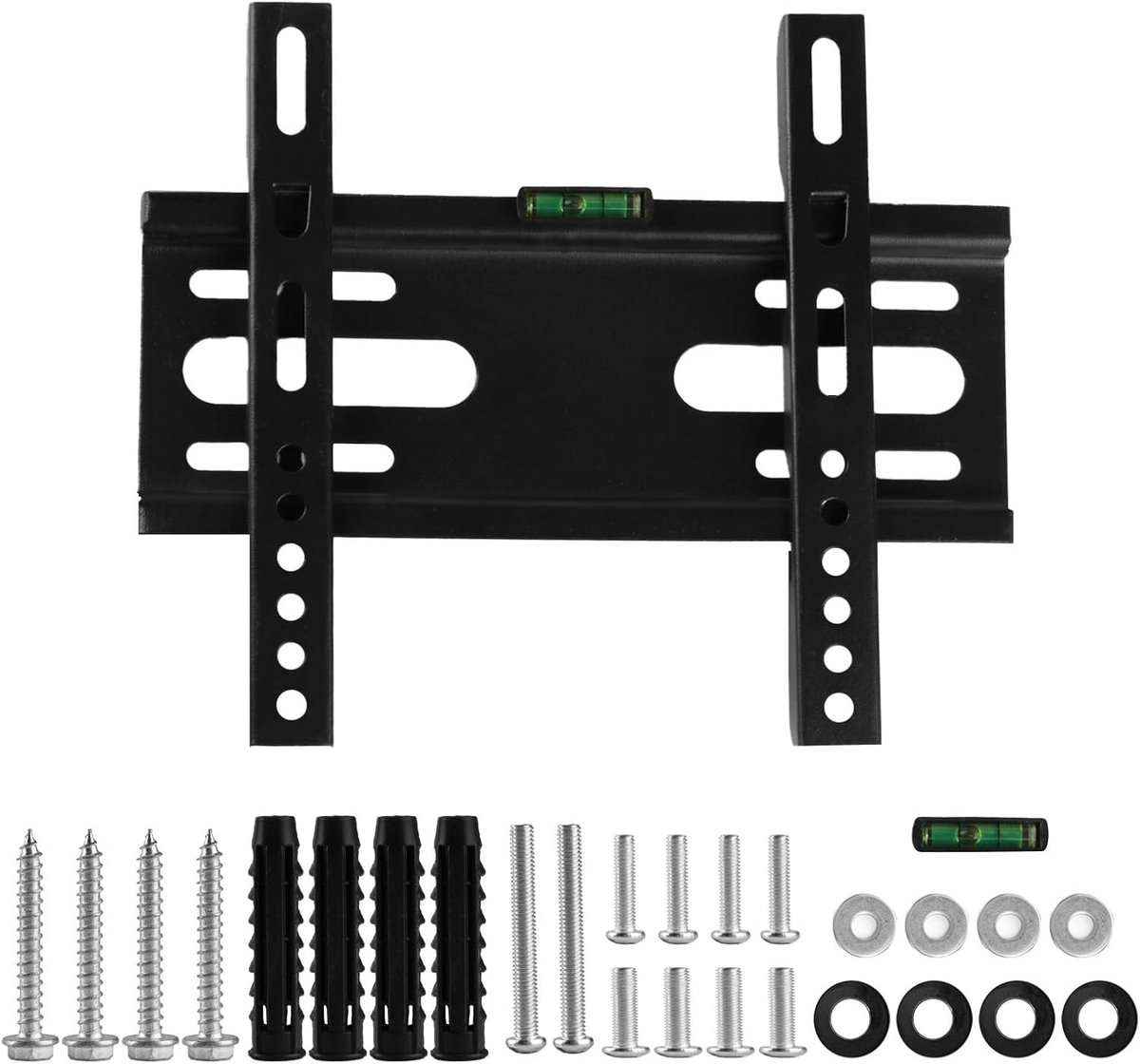 TV Wandbeugel - TV Ophanging - Televisie Bevestigen - Verstelbaar & Kantelbaar - 14-42 Inch - Zwart