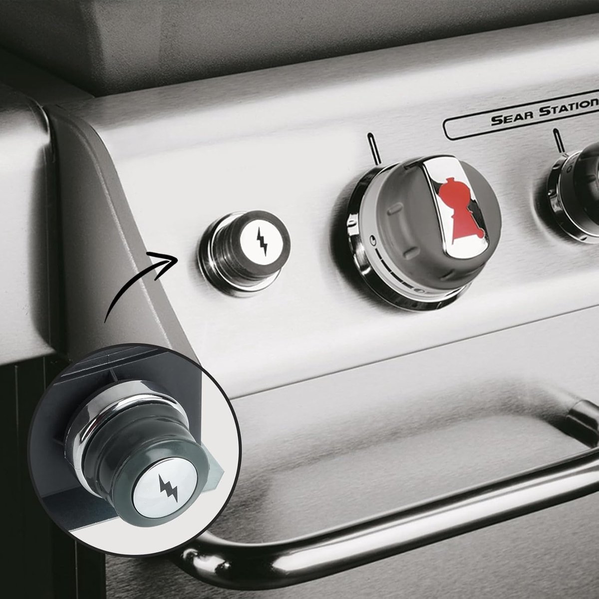 SnelShoppen - Onyfire Ontstekerset, Barbecue-aansteker voor Weber Genesis 300-serie, Propaan Gas, Geschikt voor Tuin, Camping en Feest