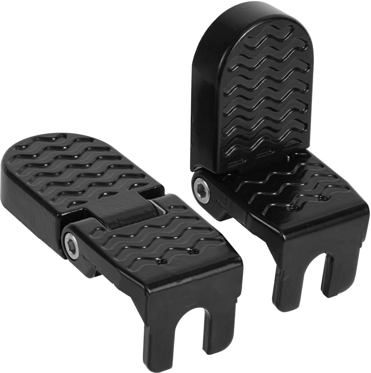 SnelShoppen - 2 Stuks Fietspedalen Achter - Stalen Plaat Antislip Opvouwbaar Fietsvoetsteunen voor Passagiers - Geschikt voor e-Bikes, Mountainbikes,