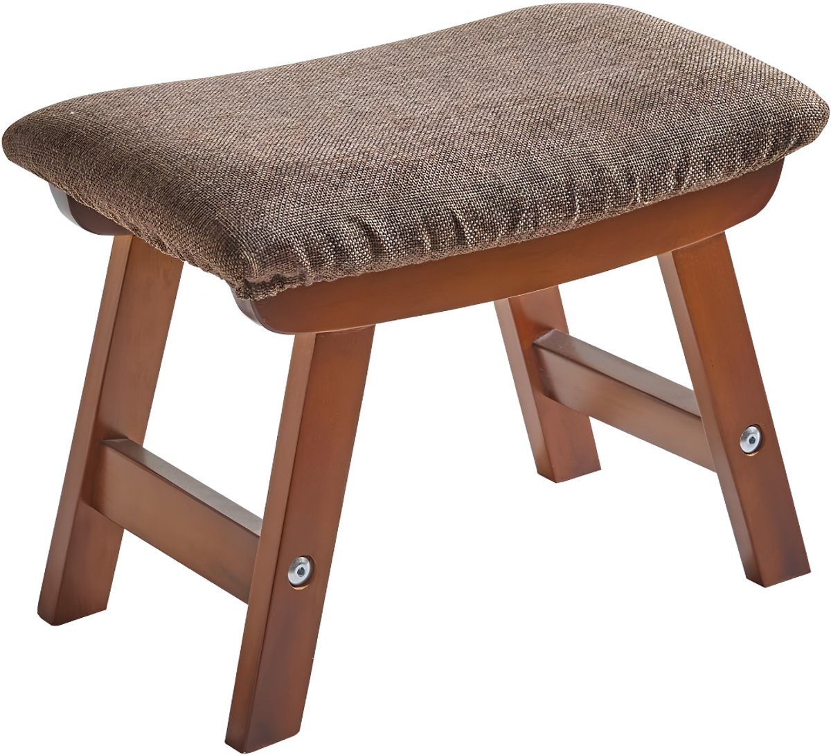 NIVA® Poef - Voetenbank - Voetenbankje - Bruin - 40cm x 25cm x 29cm