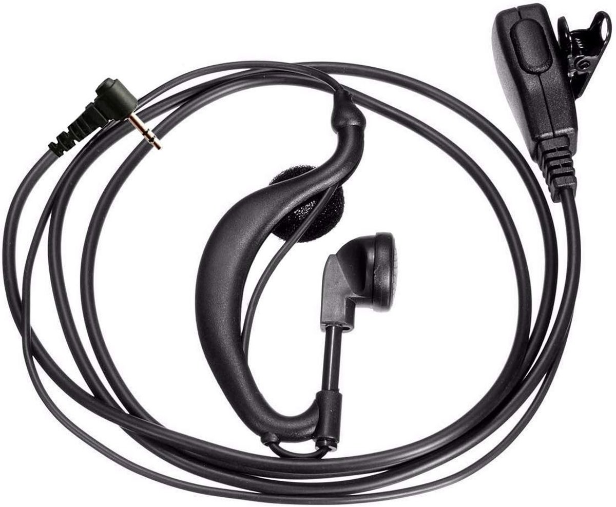 Walkie Talkie Hoofdtelefoon met PTT Microfoon, Geschikt voor 1-Pin Motorola Hoofdtelefoons, Draadloze Communicatie en Comfortabel Ontwerp