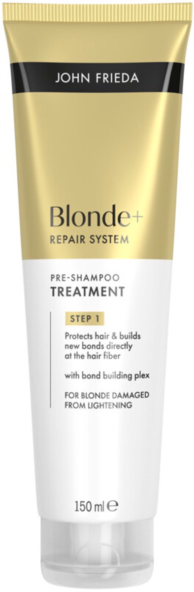 John Frieda Blonde+ Repair Bond Building Pre-Shampoo - 3 x 150 ml - Voordeelverpakking
