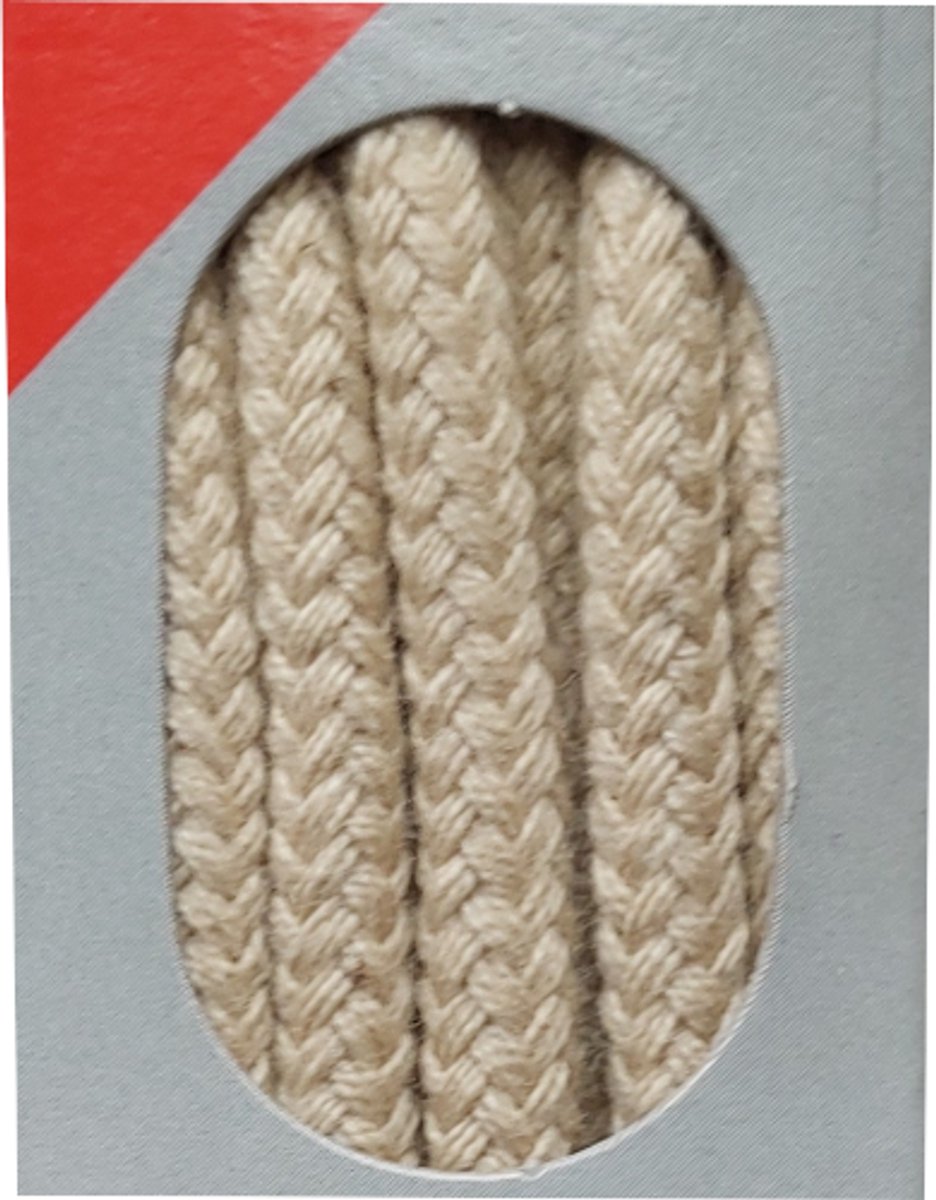 Bob Veter - Licht Beige - Extra Dik Rond - Lengte 150 cm - Dikte 5 mm - Schoenveter
