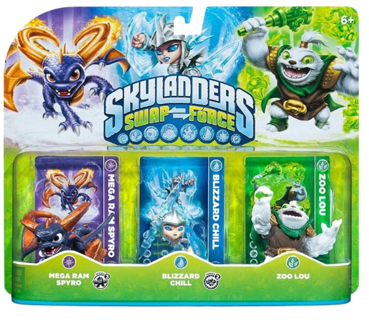 Skylanders Swap Force: Adventure Triple Pack ZooLou, Spyro, Chill