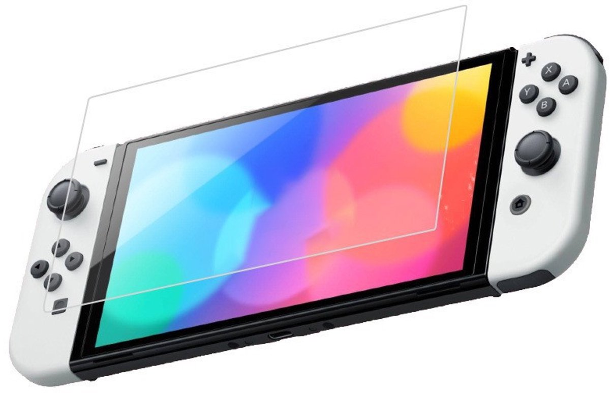 Screenprotector van gehard glas, voor Nintendo Switch OLED