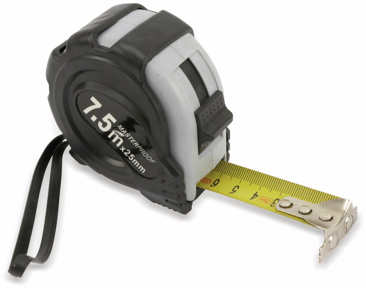MASTERPROOF meetlint op rol, 7,5 m