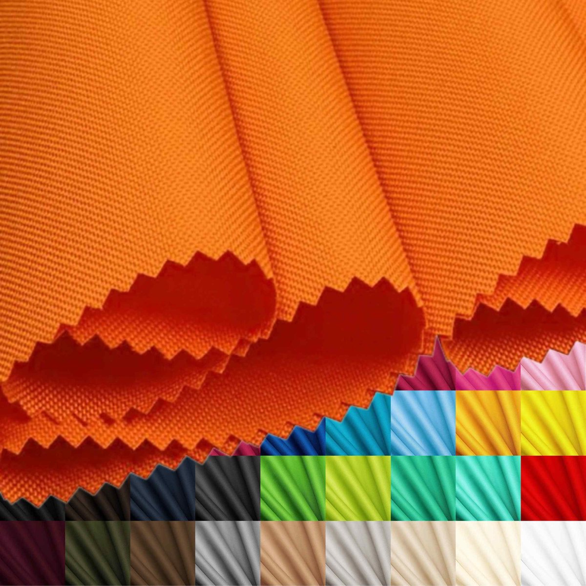 Lantigo Oxford 500D Stof Waterdicht Oranje 160 cm Meterware 1 m – scheurvast & PU-gecoat