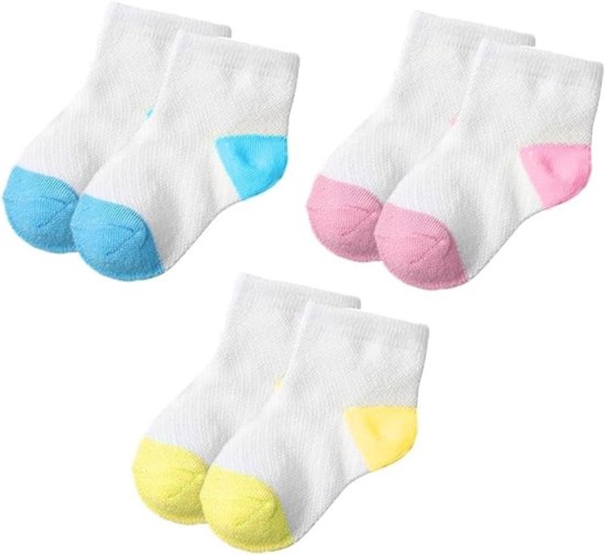 Poppensokken 3 Paar - 28-35 cm - Kleurrijke Ontwerpen - Zacht Materiaal - Duurzaam - Geschikt voor Kinderhuid - Poppenkleding