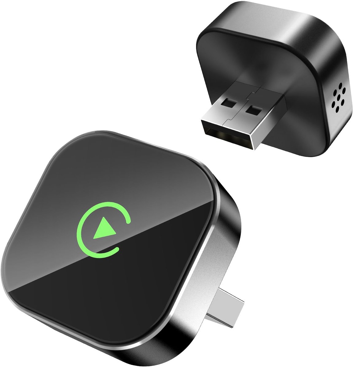 SnelShoppen - Draadloze CarPlay-adapter 2026 - Converteert bedraad naar draadloos CarPlay - USB-A/Type-C - Voor Apple-auto's met bedraad CarPlay - Ges