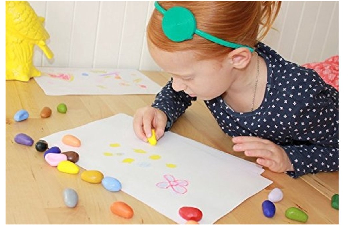 Crayon rocks - waskrijtjes - niet giftig - pengreep stimuleren - 16 stuks — afbeelding 5