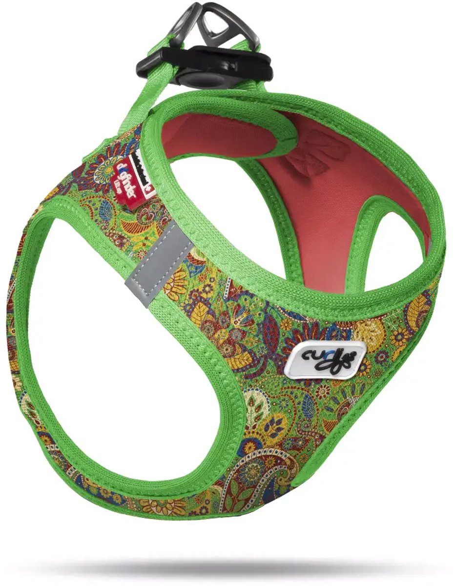 Curli Hondentuig Air-Mesh Harness Floral G Maat L : 49-55 cm