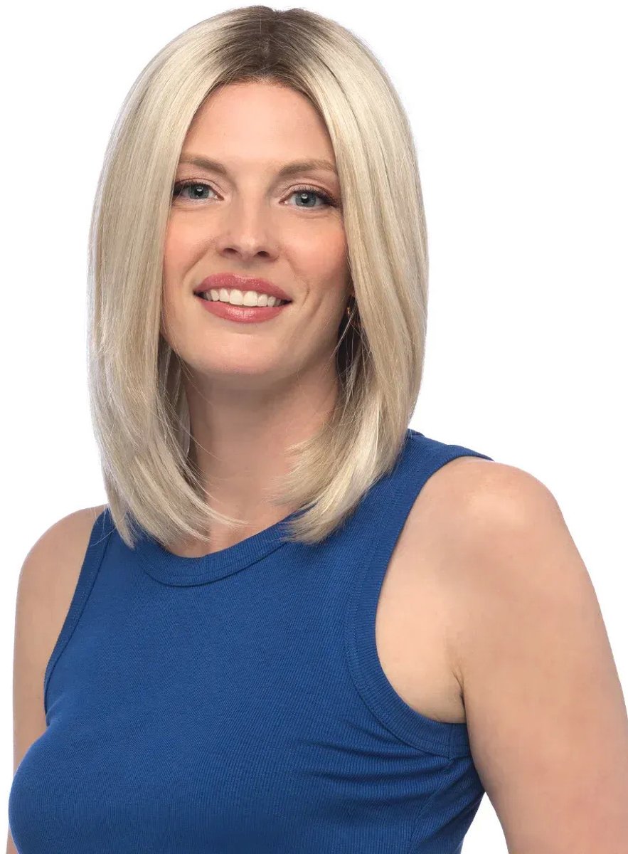 Estetica Designs Fallon Synthetisch Haarwerk - Monofilament Top, Korte Coupe, Kleur R6/10