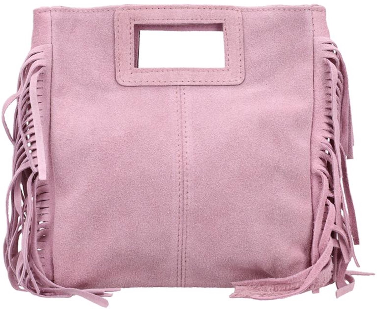 Hernan Aurora Crossbodytas Medium Dames - Leer - Roze