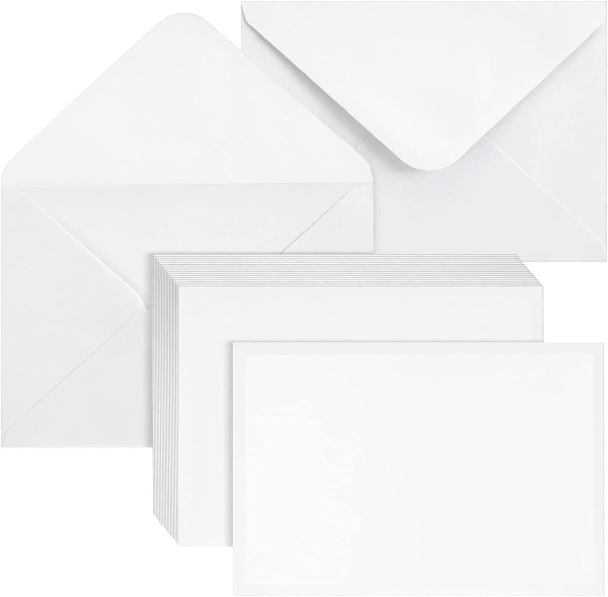 Kraftpapier Enveloppen - 130 g/m² - 13,5 x 18,5 cm - 100 Stuks met Driehoekige Klep