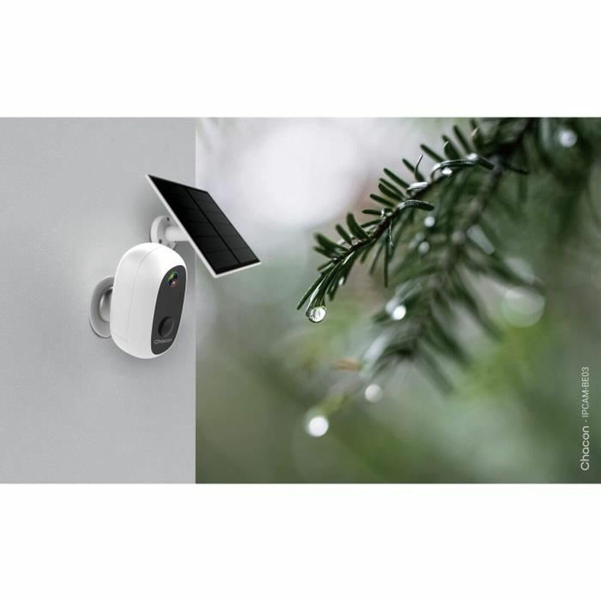 SnelShoppen - 2X Draadloze Outdoor WiFi Camera met Zonnepaneel - 1080P HD Beveiligingscamera's voor Tuin, Camping, Huis, Nachtzicht, Weerbestendig, Se