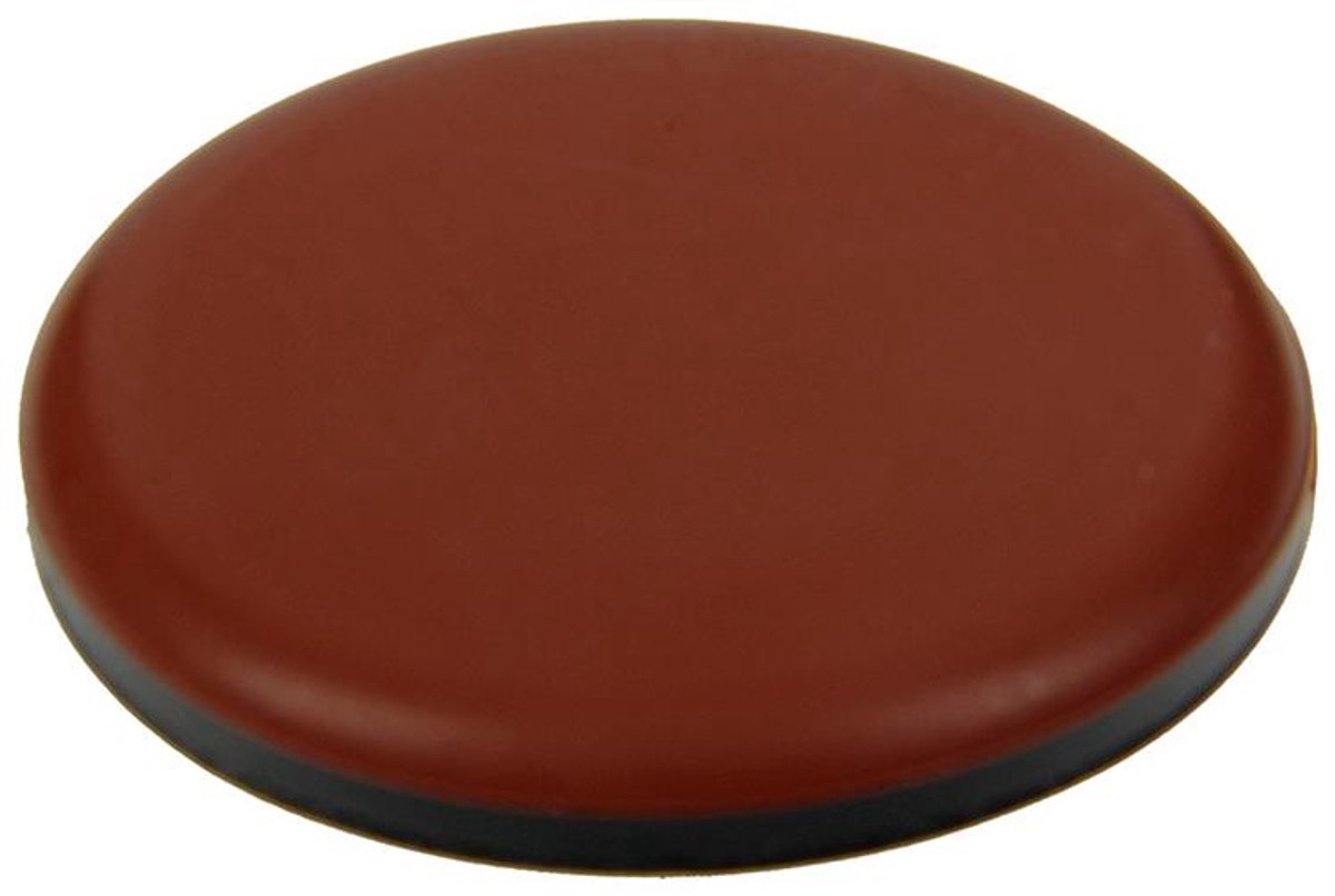 Mack meubelglijders rond 50 mm bruin – 4 stuks