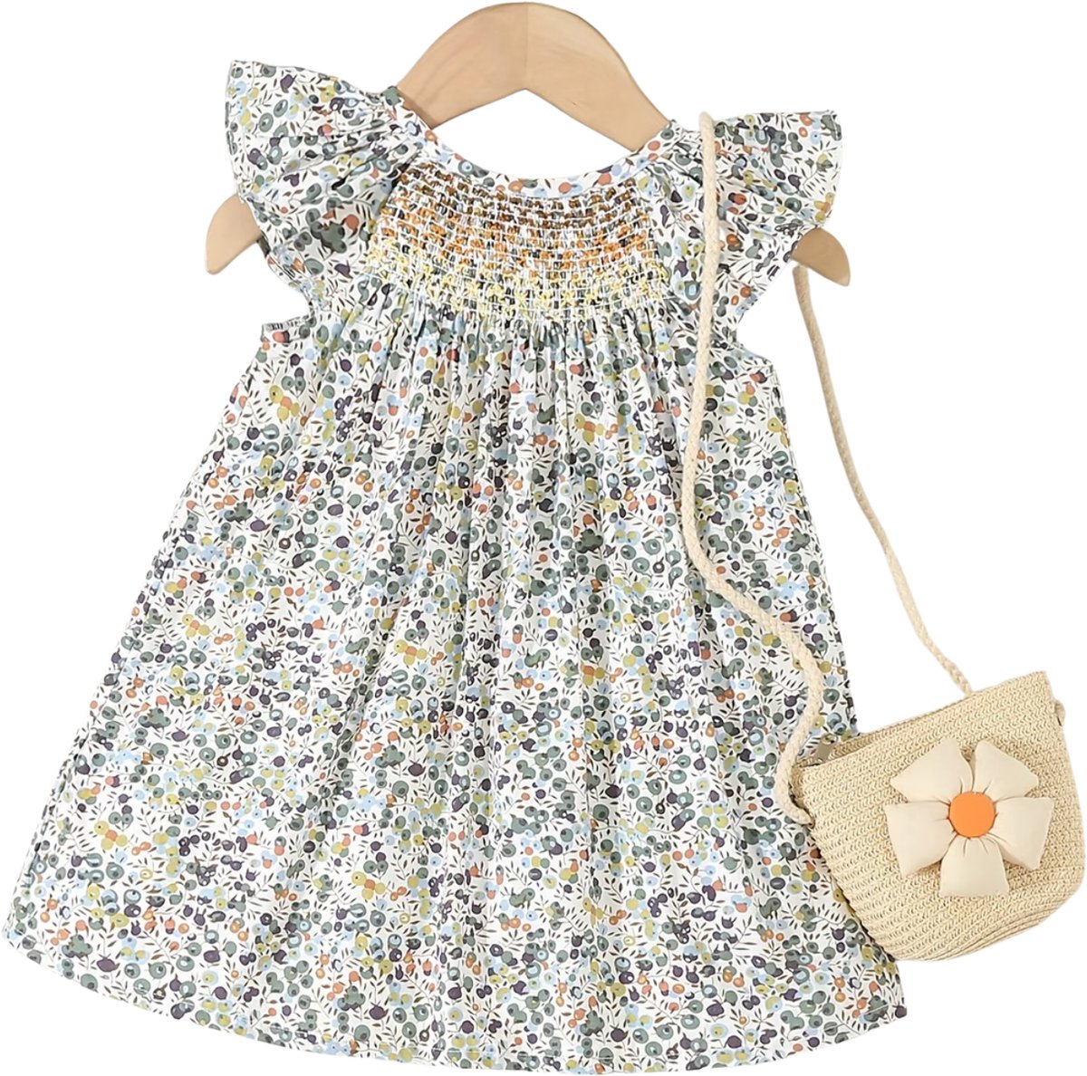 Currero Zomerjurk Meisjes Zomerjurken Kinderen Jurk Meisje Ibiza Stijl Sundress Kinderkleding 9-12 Maanden Donkergroen