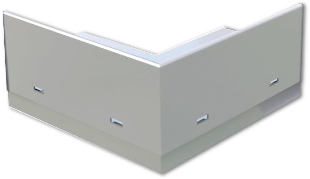 Buitenhoek profiel - Terras rand - Balkon afwerken - Gepoedercoat aluminium - 90 graden - Notenbruin