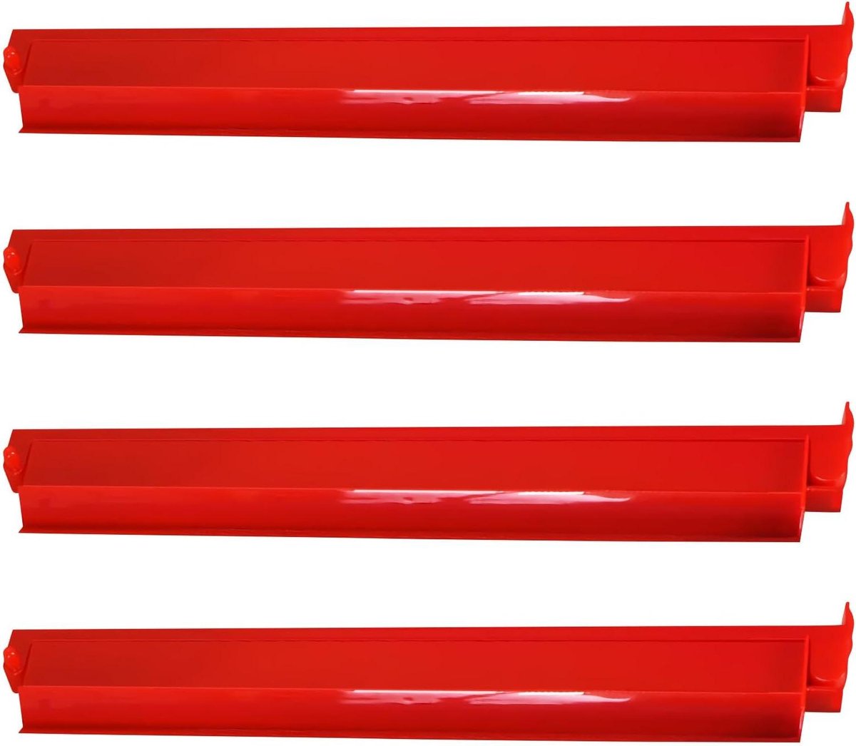 Mahjong Set - Dominostenen Pushers - Spel Organiseren - Duurzaam Ontwerp - 47.3 cm - Rood