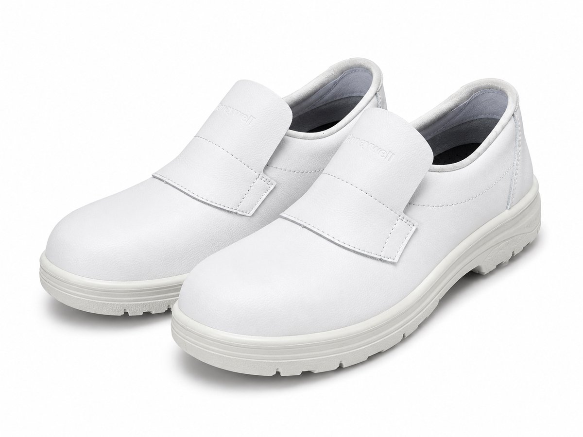 Honeywell Bacou Mont Blanc S2 Veiligheidsschoenen – Instapper – Witte Werkschoenen – Waterafstotend – Maat 36
