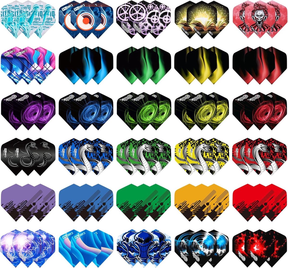 Dartflights 90 Stuks - Perfecte Accessoires voor Soft en Steel Tip Darts, Standaard Formaat en Duurzaam Plastic