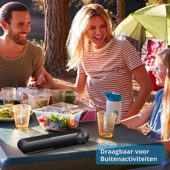 SNJY® Soundbar - USB Computerluidspreker - TV Speaker - Home Cinema - Gaming - Draagbaar - 10 W - Zwart van SNJY — afbeelding 3