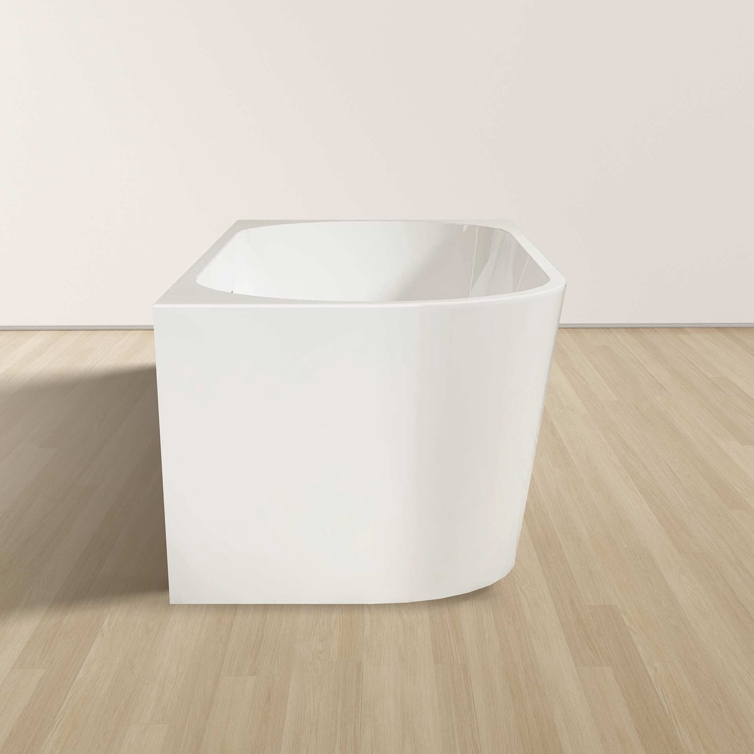 H&F Hoekbad Rechts 170x78 cm Wit – Ruim Acryl Ligbad met Modern Design | Ruimtebesparend Comfort