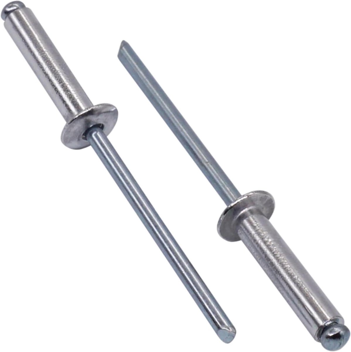 Aluminium blindklinknagels - Popnagels - Verbindingen maken - Stalen doorn - 5.0 x 20 mm - Aluminium