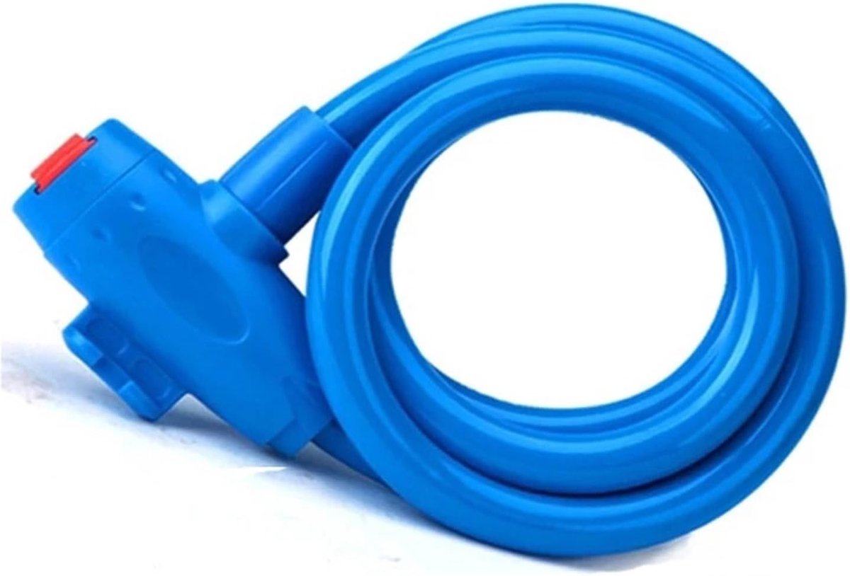 Remschijfslot - Motorfiets slot - Diefstal voorkomen - Veilig staaldraad - 10 mm - Blauw