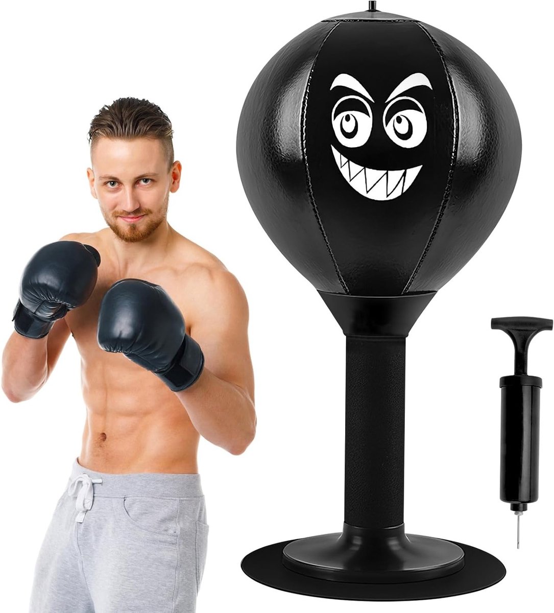 Desktop Punching Bag met Zuignap voor Stressverlichting en Plezier voor Volwassenen en Kinderen