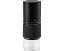 Elektrische Koffiemolen - Draadloze Molen - Verse Koffie Zetten - 30 Instellingen - 25 Gram - Zwart