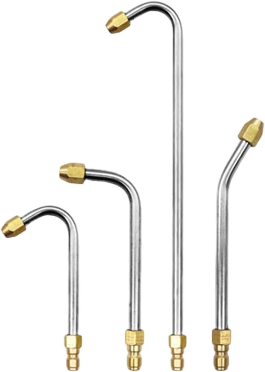 Hogedrukspuit Verlengstuk - Reinigingsstraal Hoekmondstuk - Auto's Reinigen - 90 Graden Hoekkop - 37 x 15 x 8 cm - Koper