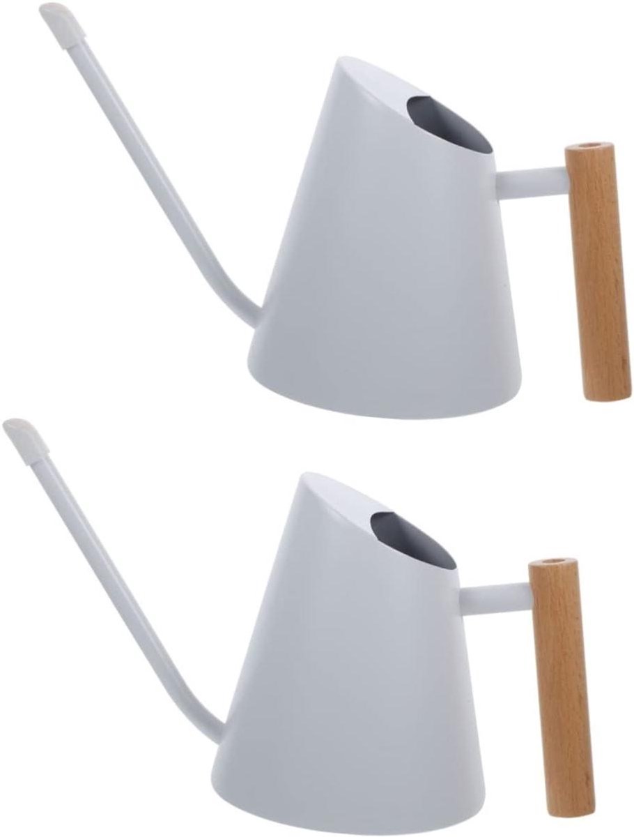 Waterkan Roestvrij Staal - Gieter Planten - Planten Water Geven - Precisie Tuit - 900 ml - Wit