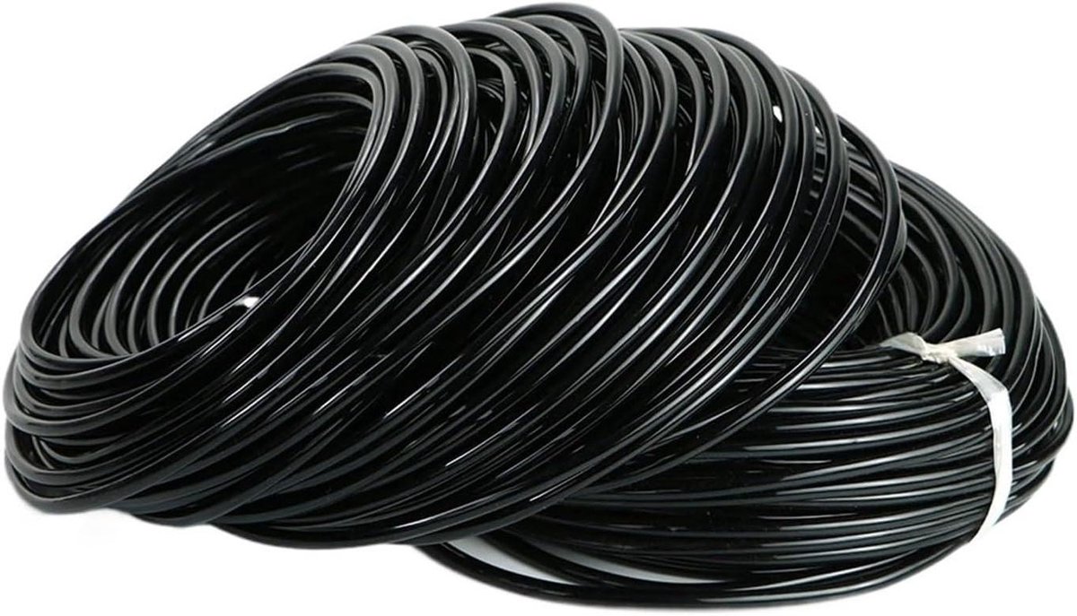 Micro Druppelslang - Irrigatieslang PVC - Planten Bewatering - Knikvrije Installatie - 3/5 Mm - Zwart