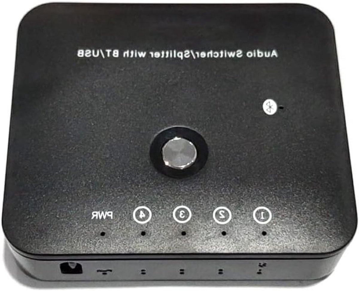 Audio Switcher - Klank Selector - Meerdere Apparaten - 3-in-1 Functie - 15.5 cm - Zwart